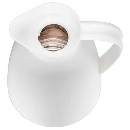 Garrafa 1l Térmica Branca Eco Vacuum Carafe